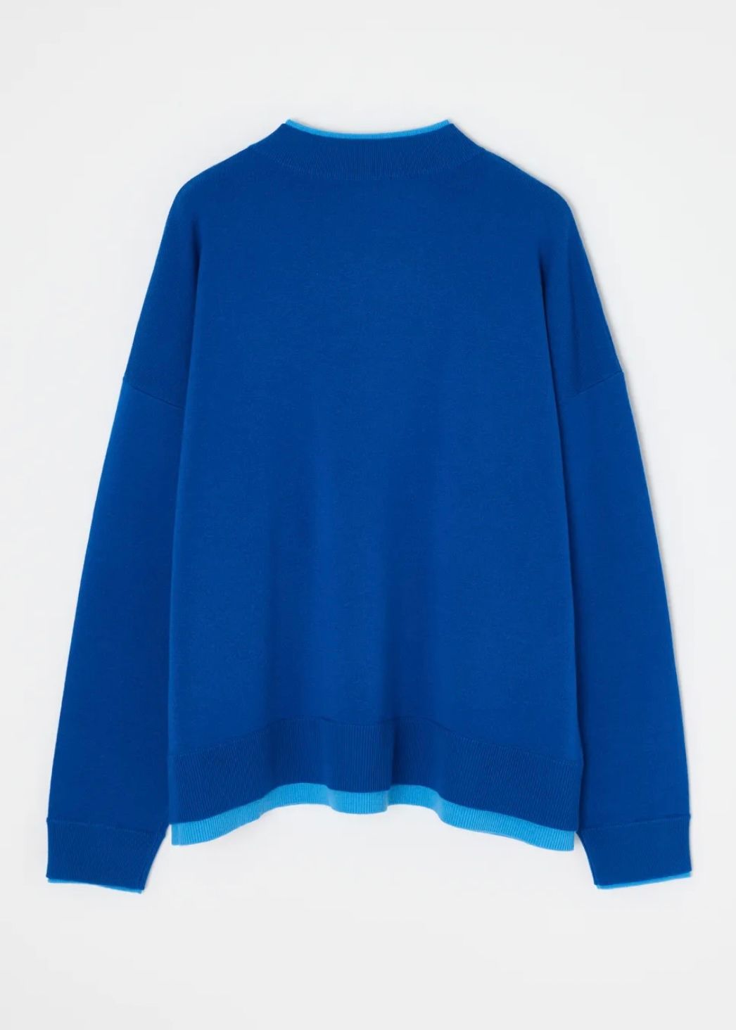 FAKE-LAYERED PULLOVER / Vネックニット・セーター / ブルー / 2025AW new