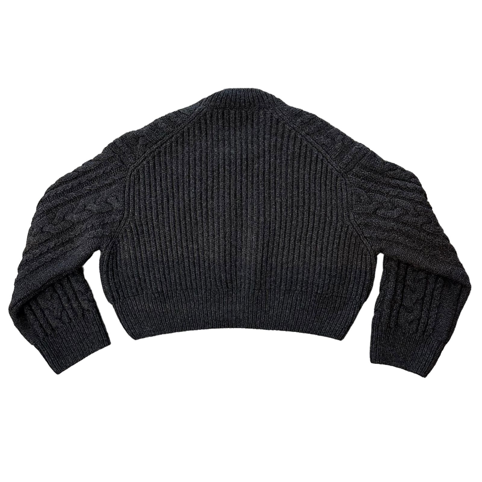 CECILIE BAHNSEN セシリーバンセン 21AW Giselle Jumper タートルネッククロップドフィッシャーマンニットセーター  ブラック M/L ITGGIHRFJ9Y2 CECILIE BAHNSEN セシリーバンセン 21AW Giselle Jumper