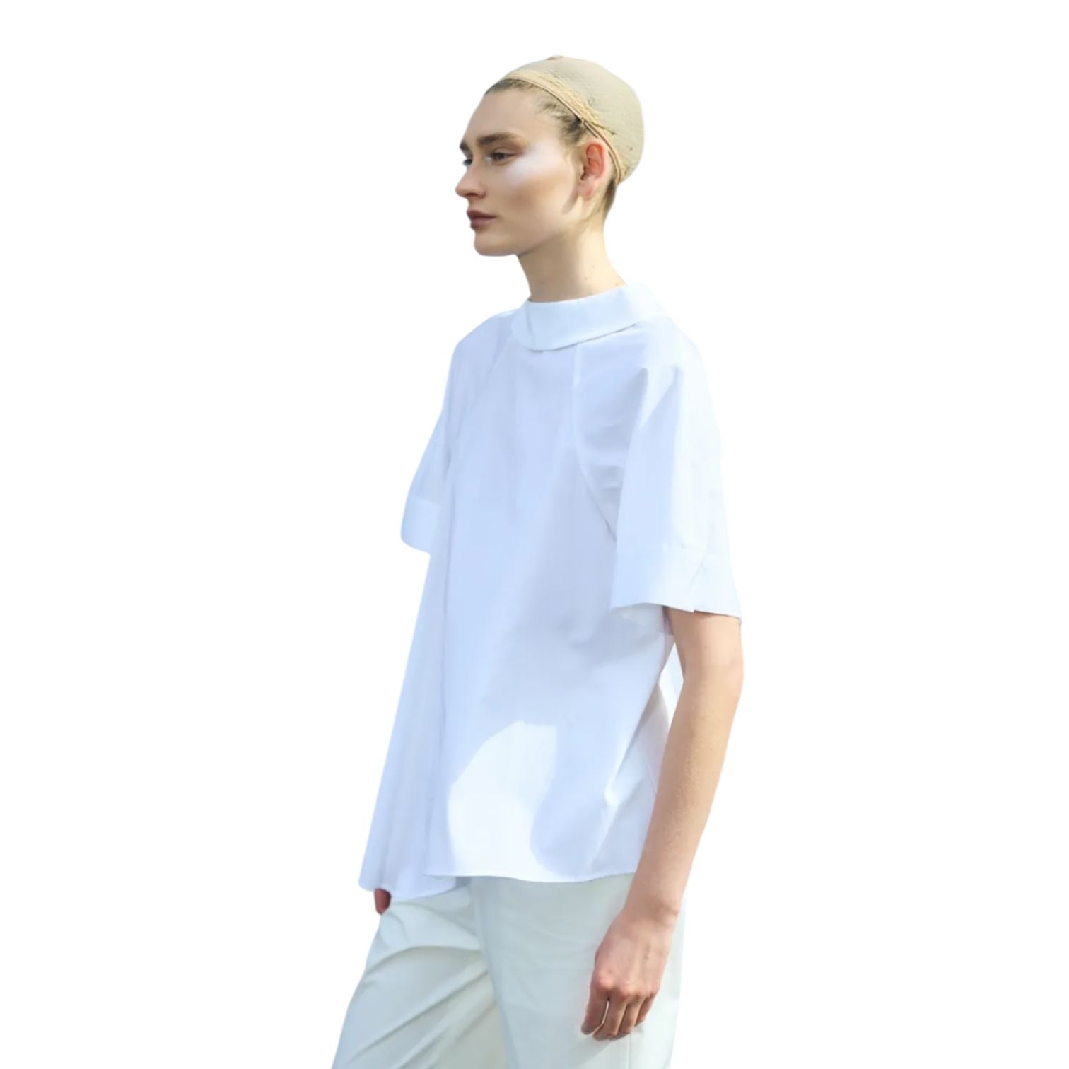 HIGH-NECK BLOUSE ハイネックブラウス / ホワイト / 2025AW new
