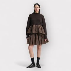 BERA KNITWEAR ベラニットウェア / ジャンパー リサイクル カシミア/ ブラウン / 2025 AW NEW