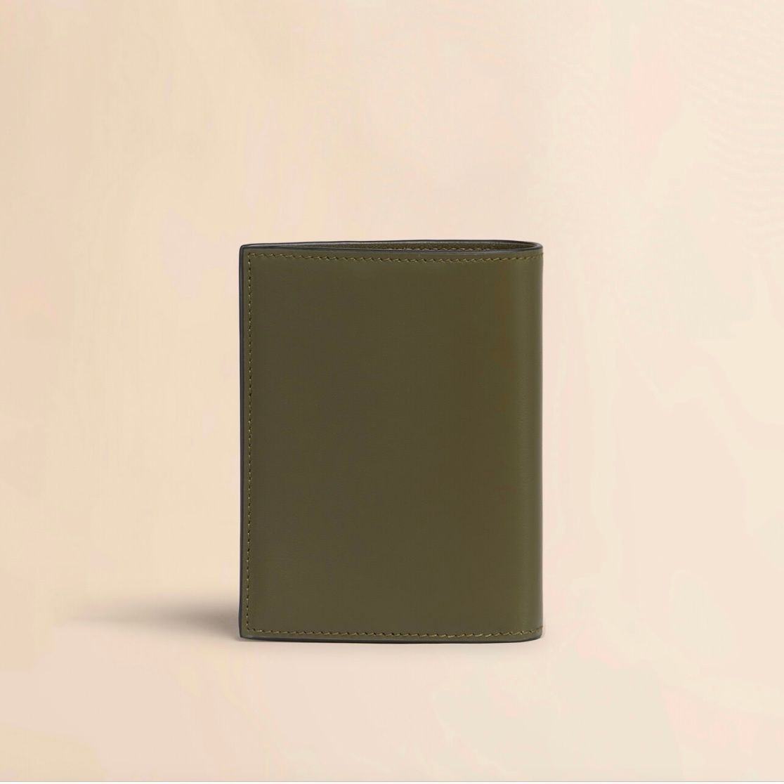 レザー製 Envelope 二つ折り財布 / カーキ / 25aw new
