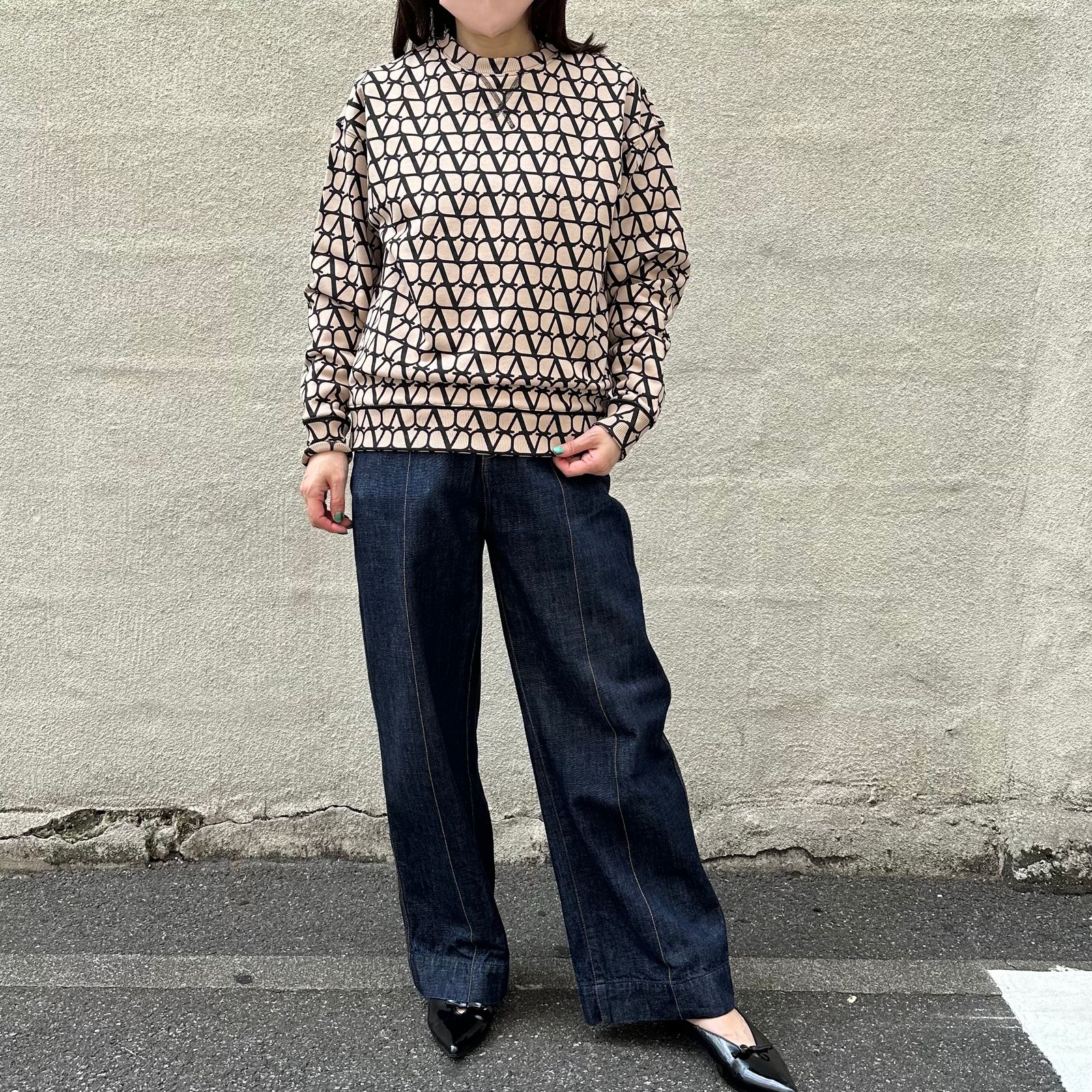 Toile iconographe jersey sweat shirt / スウェットシャツ / レディース / ベージュ
