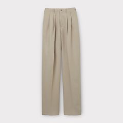 Viscose mad cross wide tuck pants / 2タック ワイドパンツ / ベージュ / 2025SS new