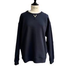 Vロゴディテール スウェットシャツ / スウェットシャツ / ネイビー / ウィメンズ / 2024SS / NEW