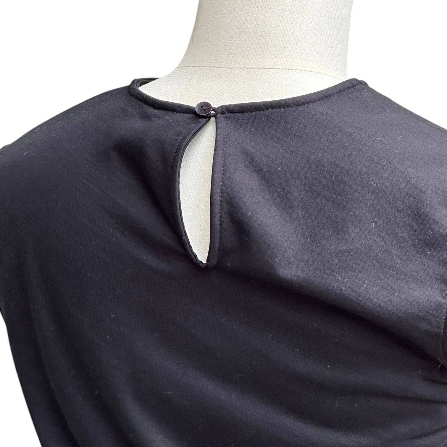 Organic cotton cross jersey tuck sleeveless top / オーガニックコットン クロスジャージータック ノースリーブトップ / ブラック / 2025SS new