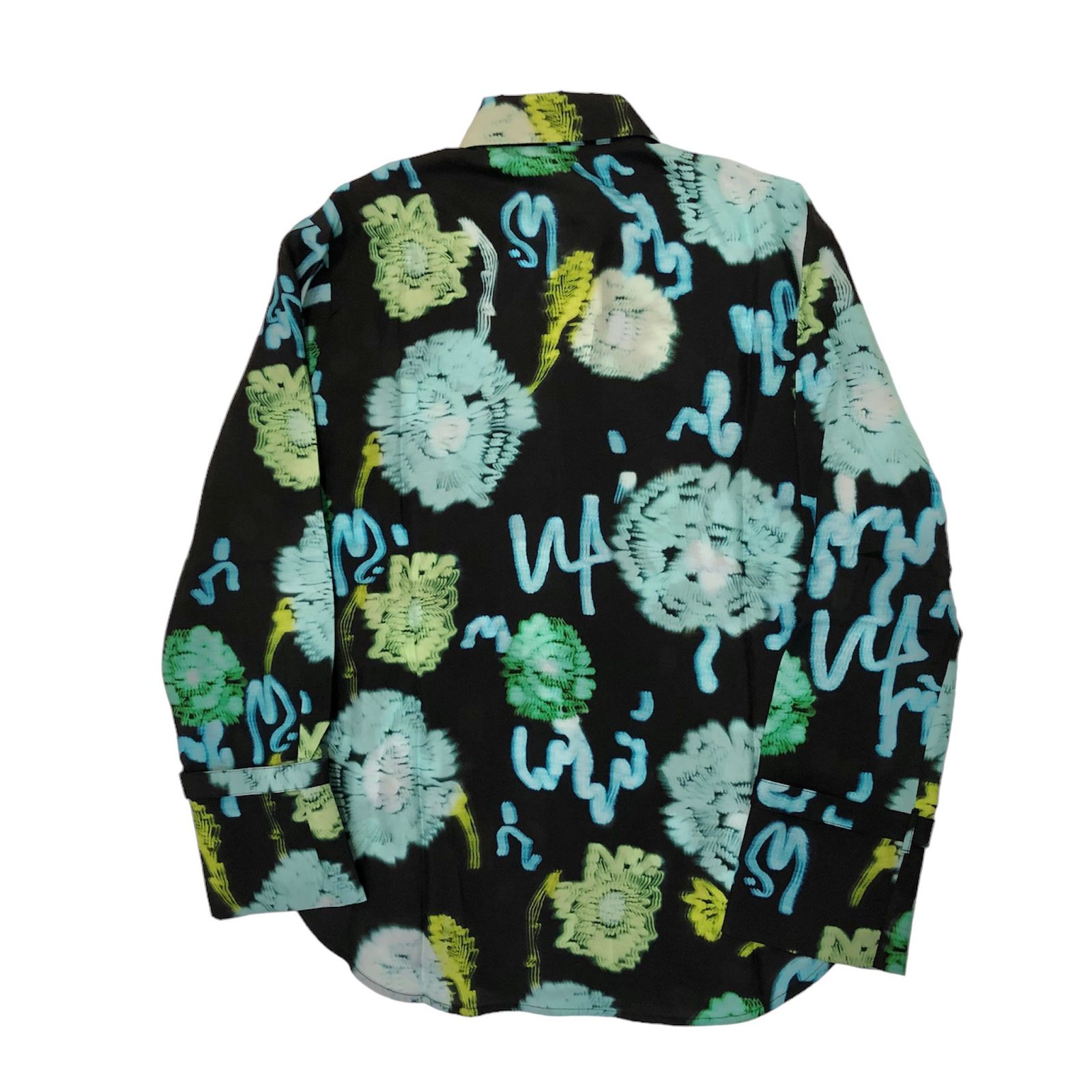 TANGIO / シルクシャツ / プリントシャツ / 柄シャツ / 長袖 / ブラック