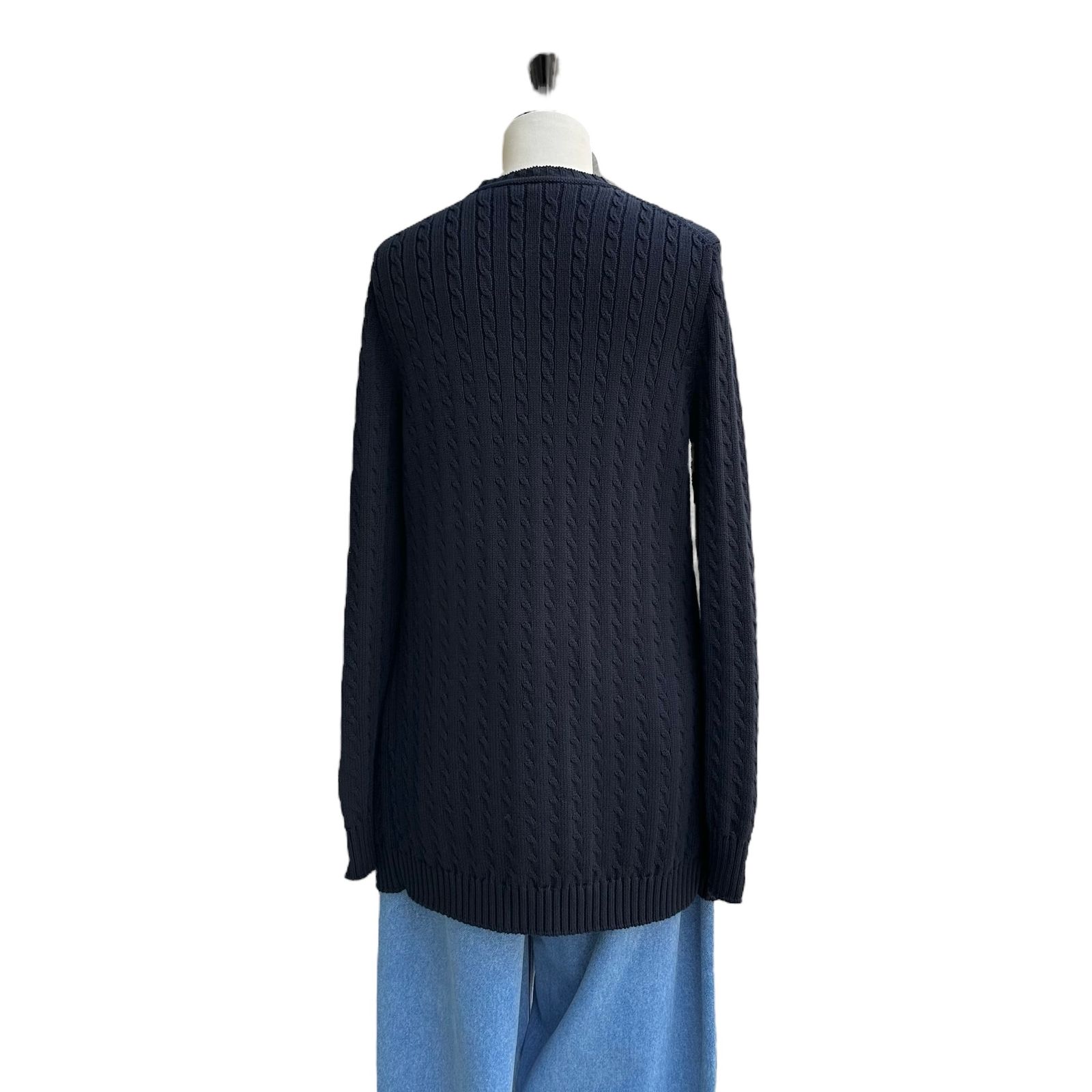 ケーブルニットカーディガン / コットン製 / ネイビー / 24AW NEW