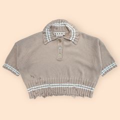 ショートスリーブ ニットポロシャツ / ベージュ / 25aw new