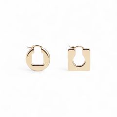 Rond Carre earrings イヤリング / ロンド・カレ / メッキ真鍮製 / ゴールド / 24aw