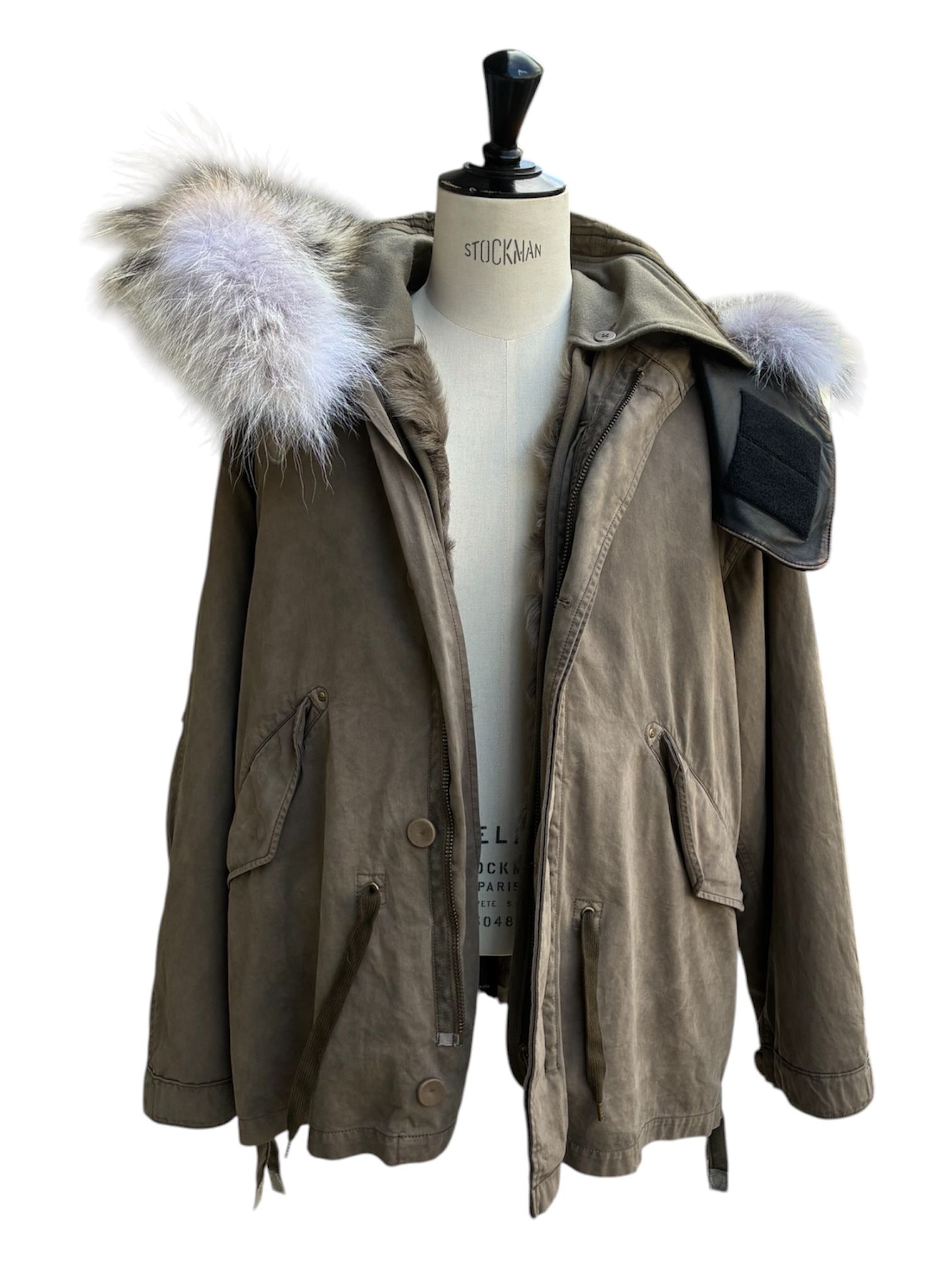 Garment dyed short mods with fur liner / 2026AW / NEW