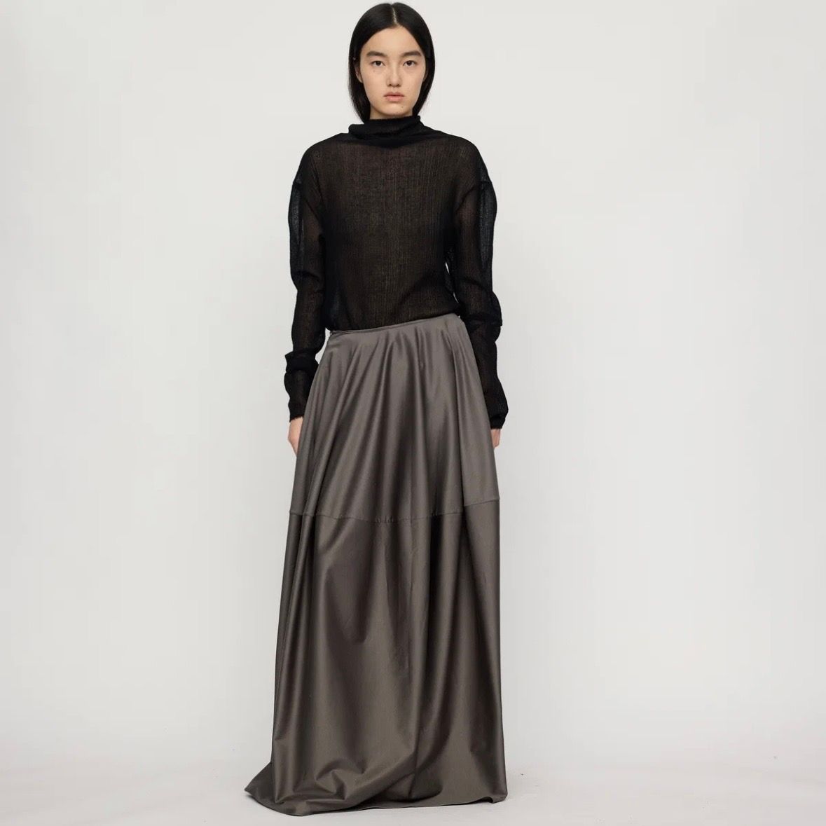 COBBLE TIREE SKIRT/ 26AW