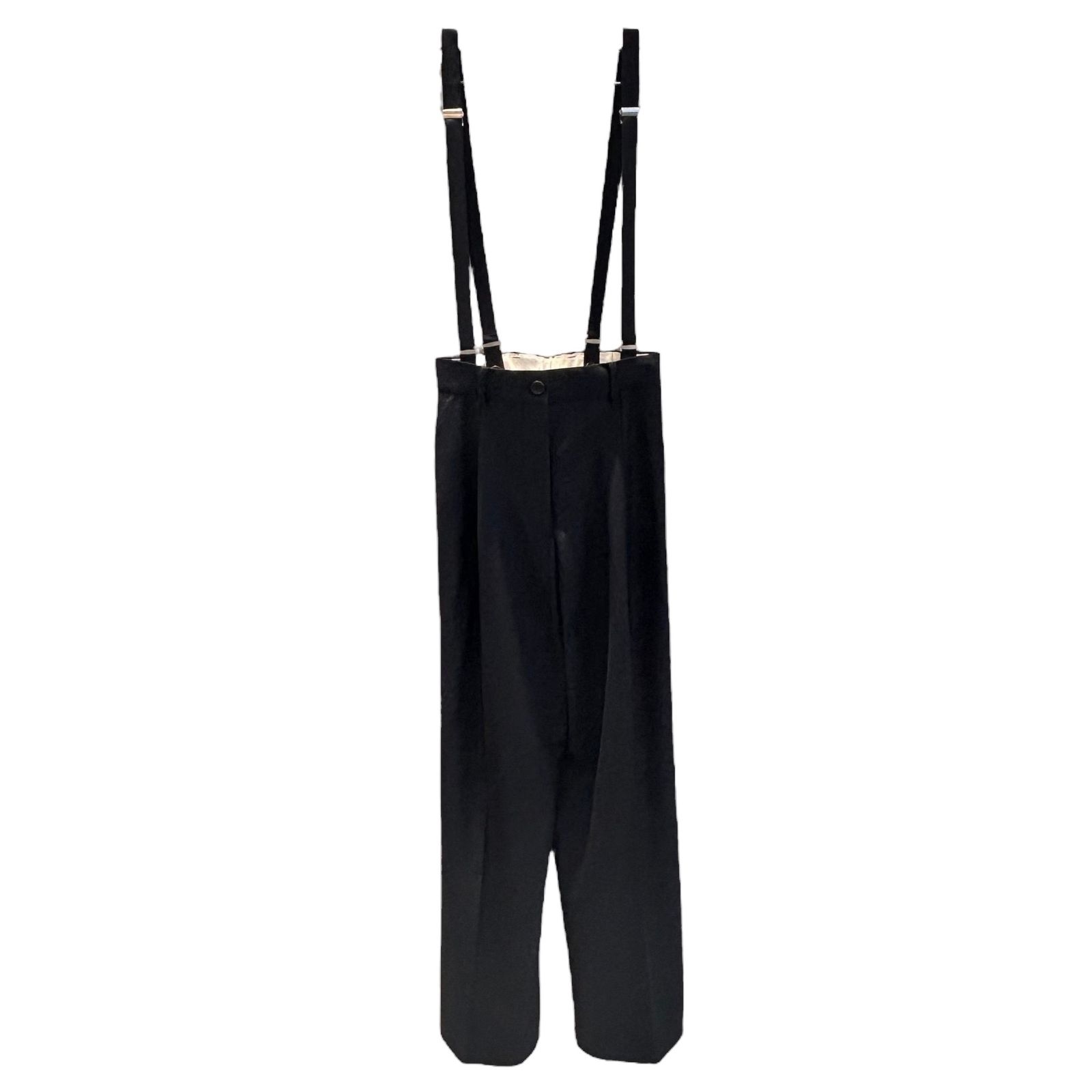 Suspender wide leg pants / サロペット / ネイビー