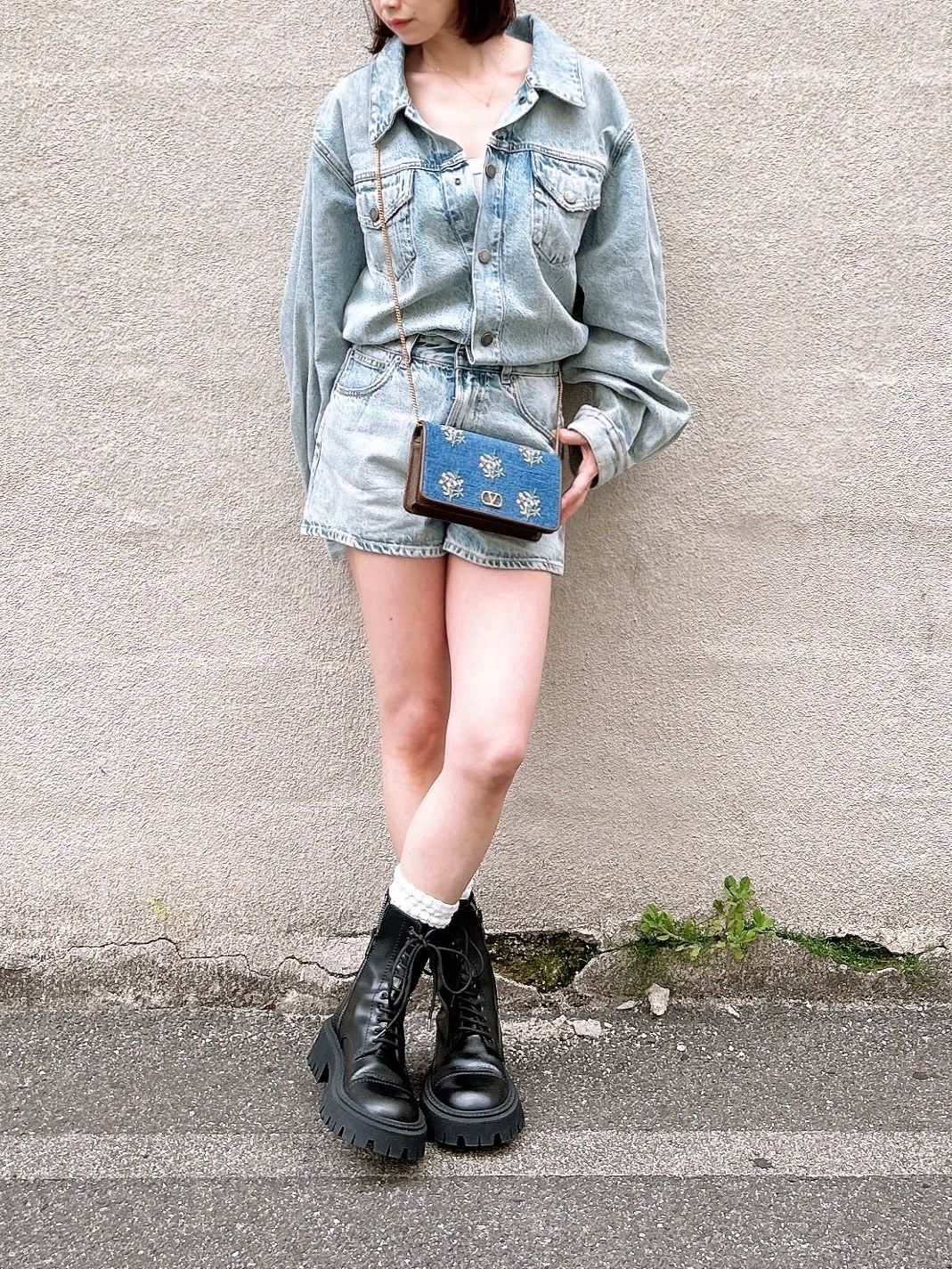 HAIKURE デニム サロペット/ BLUE/ 2026SS NEW