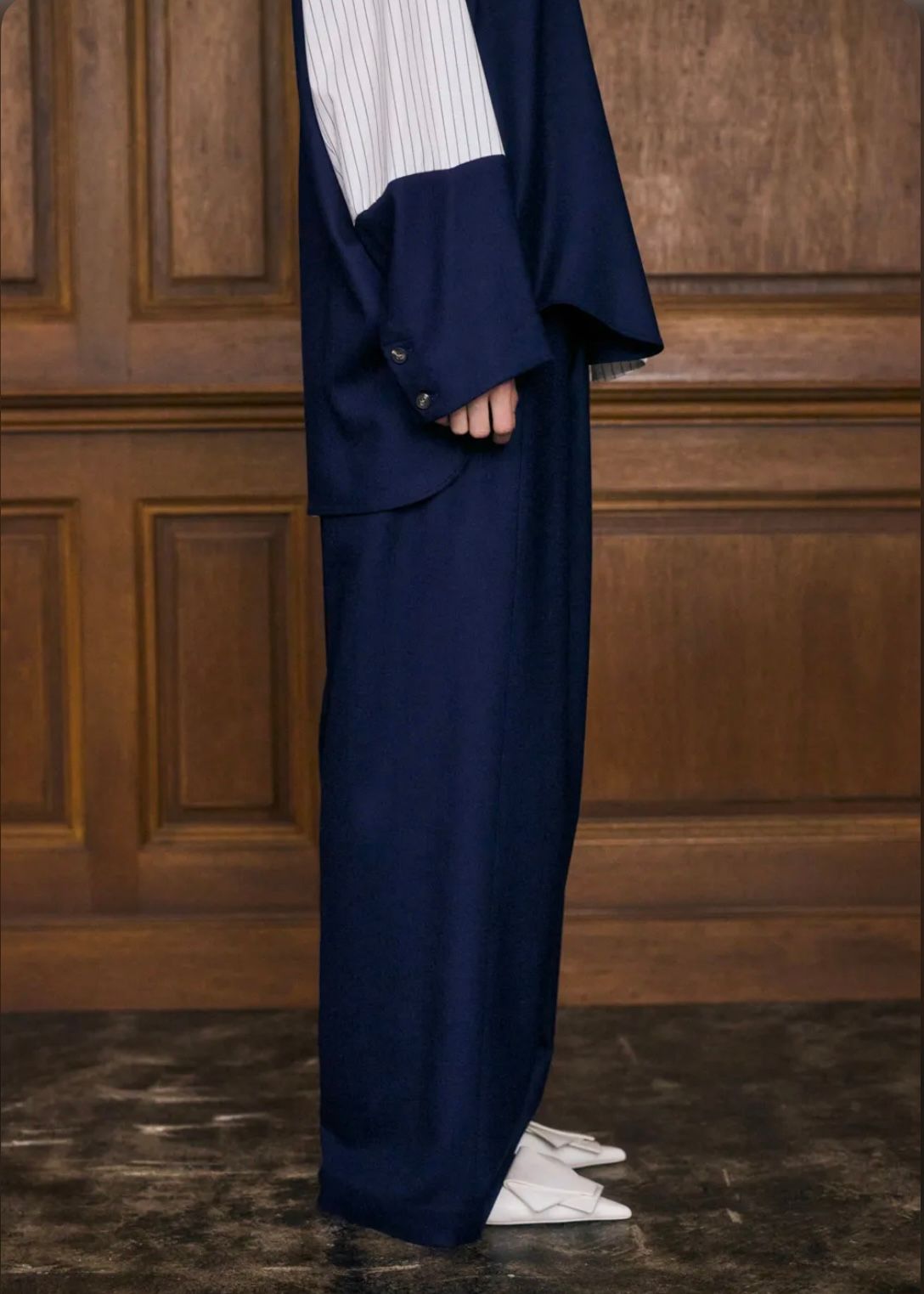 WIDE-TROUSERS / パンツ / ダークブルー / 2025AW new