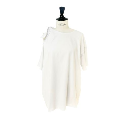 TAFARI / Tシャツ /  肩開き / コットン /  ホワイト