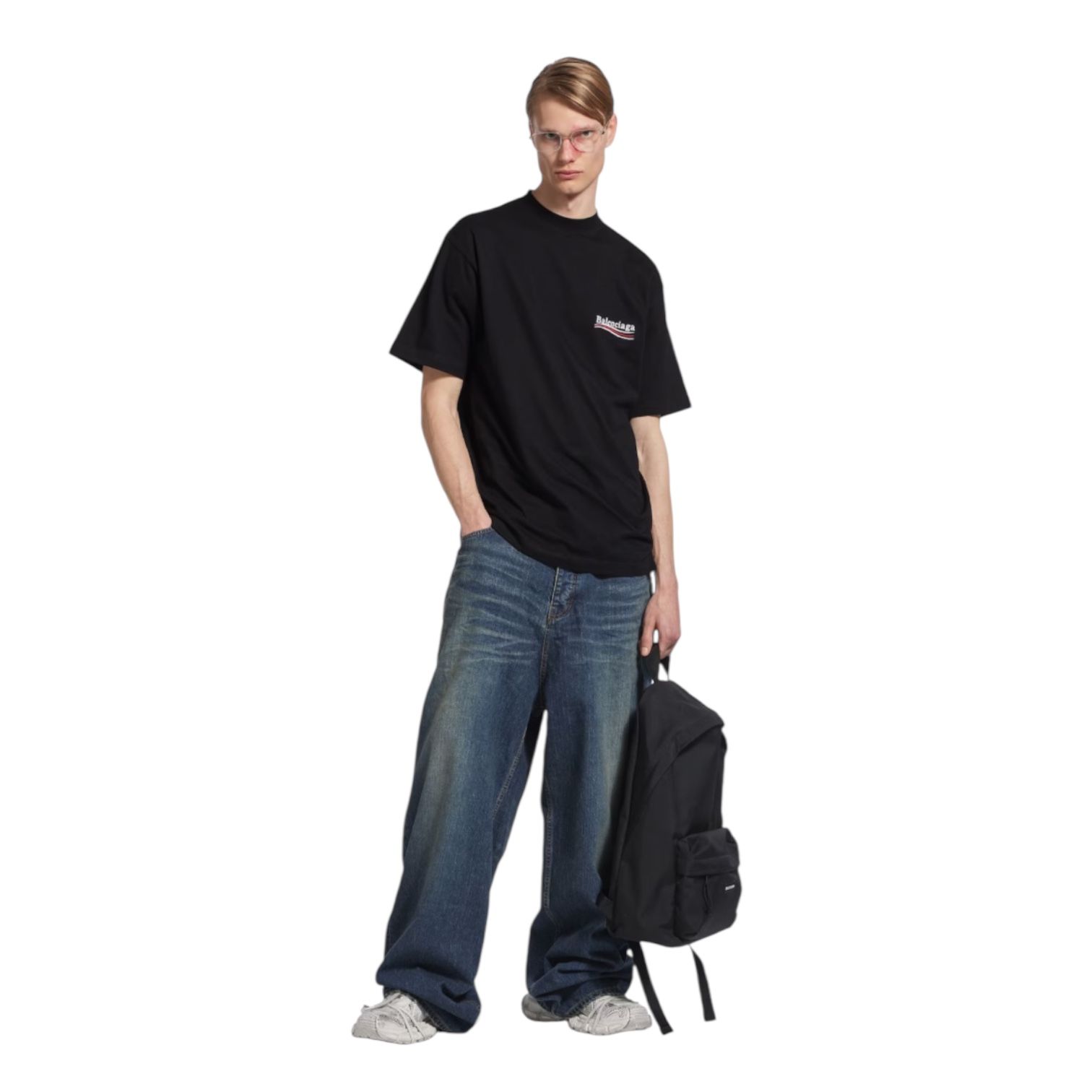 BALENCIAGA - POLITICAL CAMPAIGN Tシャツ / ラージフィット