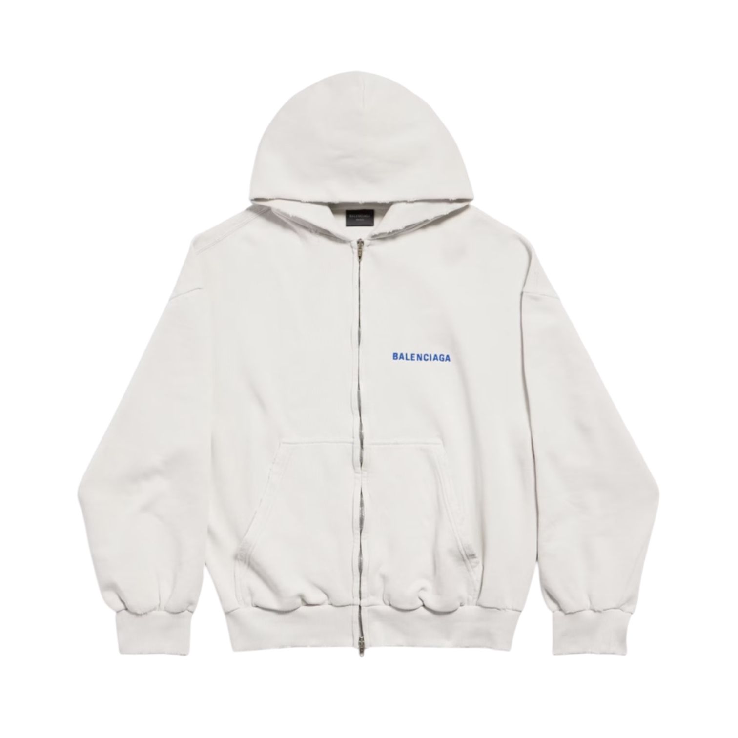 【BALENCIAGA】レギュラーフィット フーディ BALENCIAGA - BALENCIAGA BACK ジップアップ フーディー