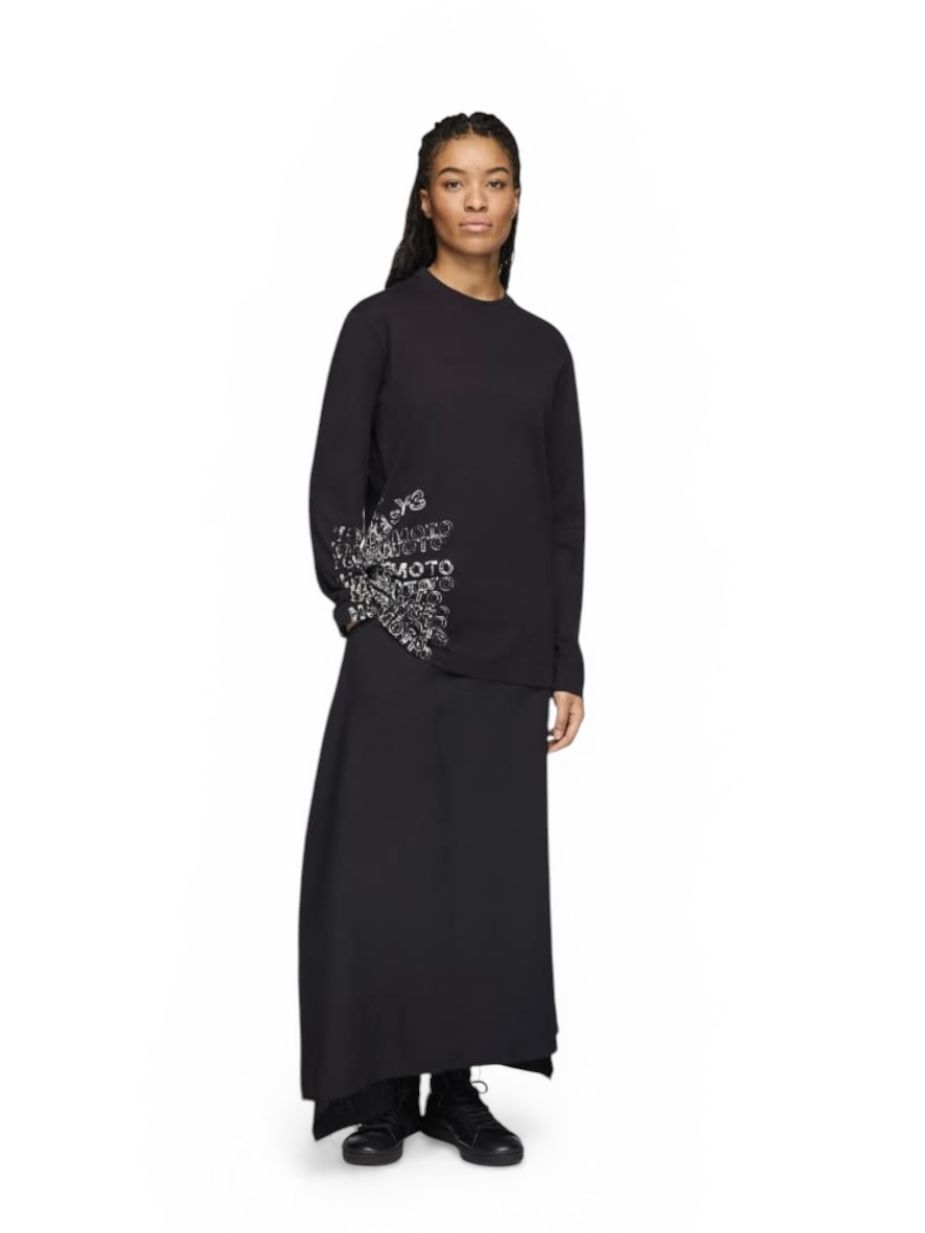 Y-3 PLACED GRAPHIC SHY-3 GFX LONG SLEEVE TEE/ Y-3 グラフィック ロングスリーブ ティー/ BLACK/ 2026SS NEW