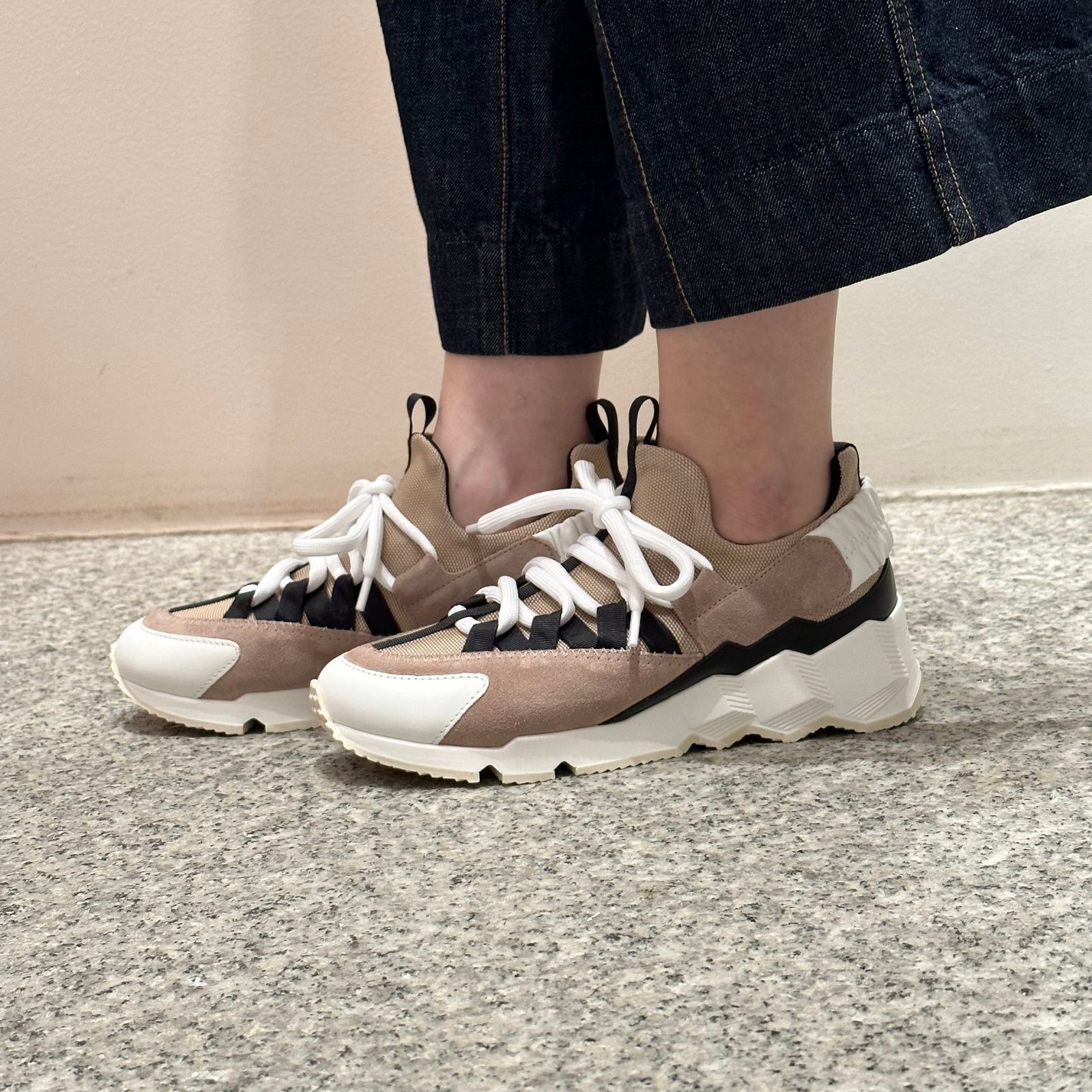 Trick comet sneaker / スニーカー/ トリックコメット / レザー / ホワイト / ヌード