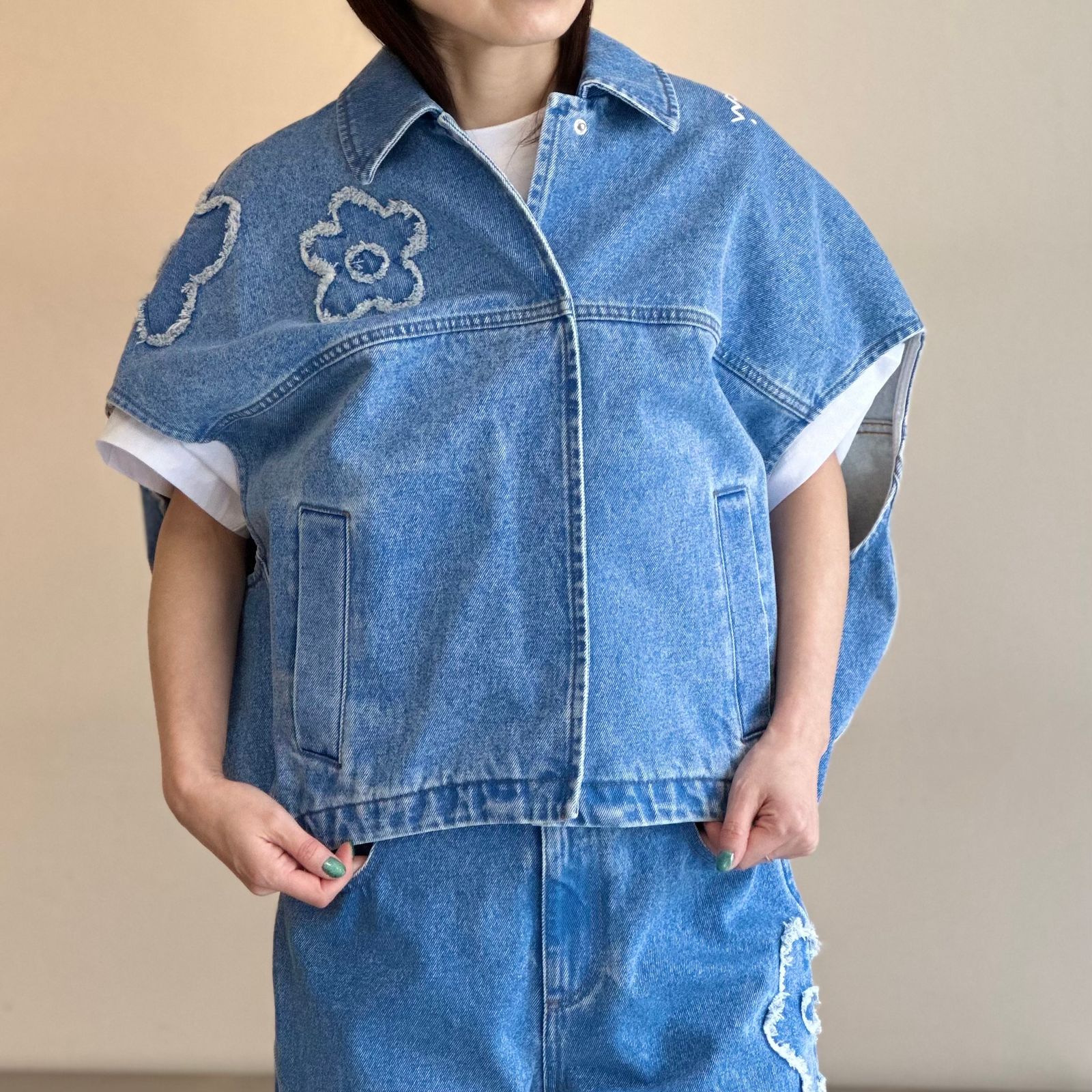 ラドアッシュ メッシュデニムベスト 51-7151 | レディース