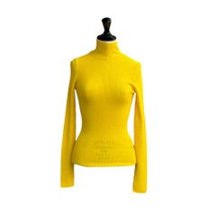 HIGH NECK PULLOVER / タートルネック / レディース / イエロー