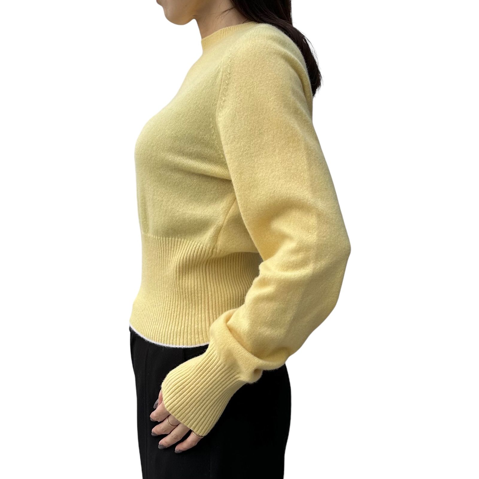 The Soglia knit ソリアニット / カシミアニット / イエロー / 24AW