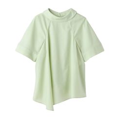 HIGH-NECK BLOUSE ハイネックブラウス / ライトグリーン / 2025AW new