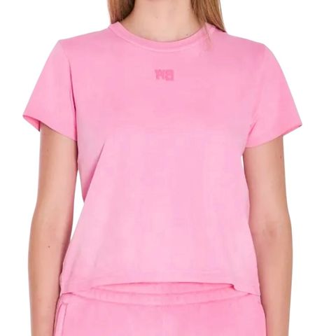 シュランクコットン ロゴTシャツ / コットンジャージー / ピンク / 25aw new