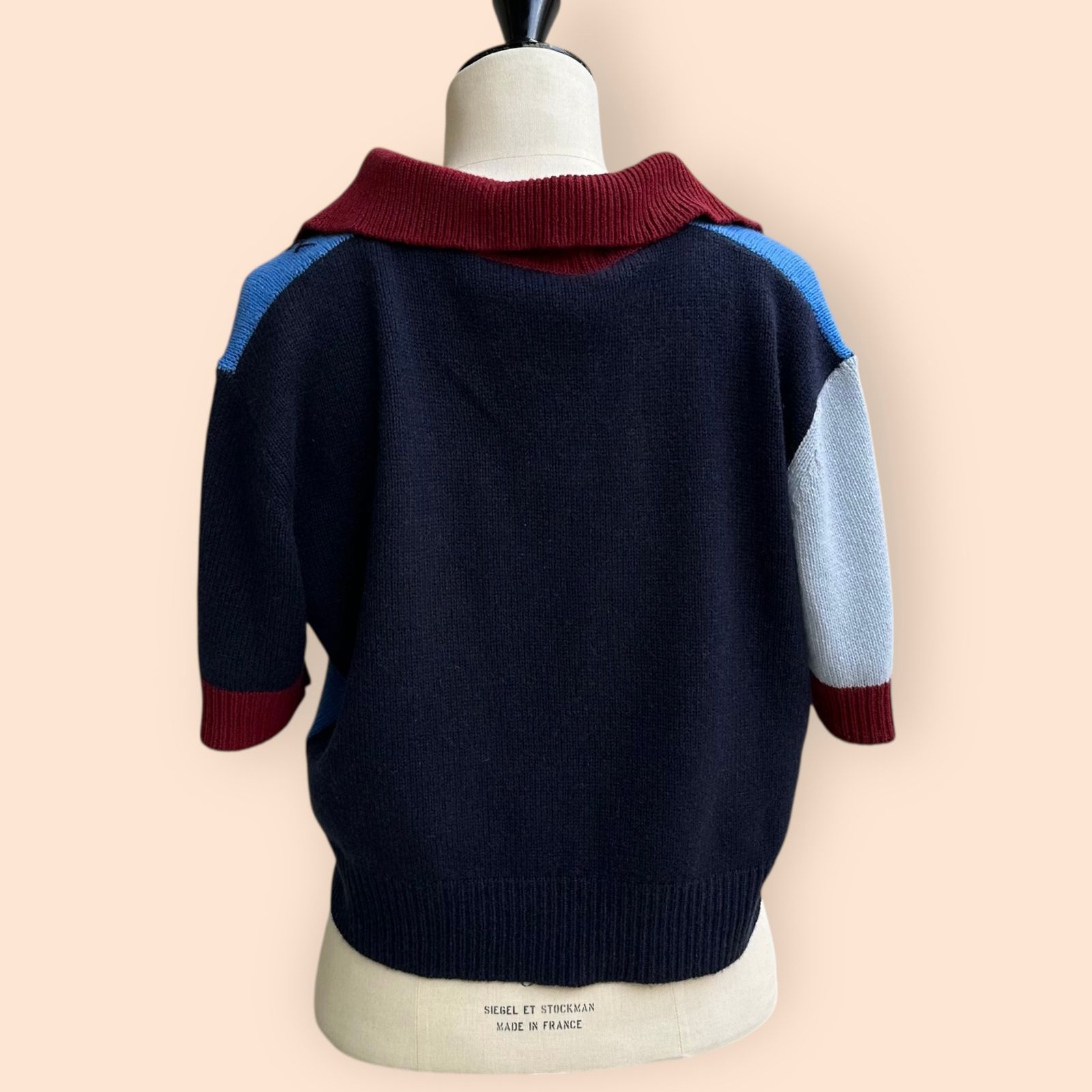 MARNI - カシミア カラーブロックポロシャツ マルニシンボル入り