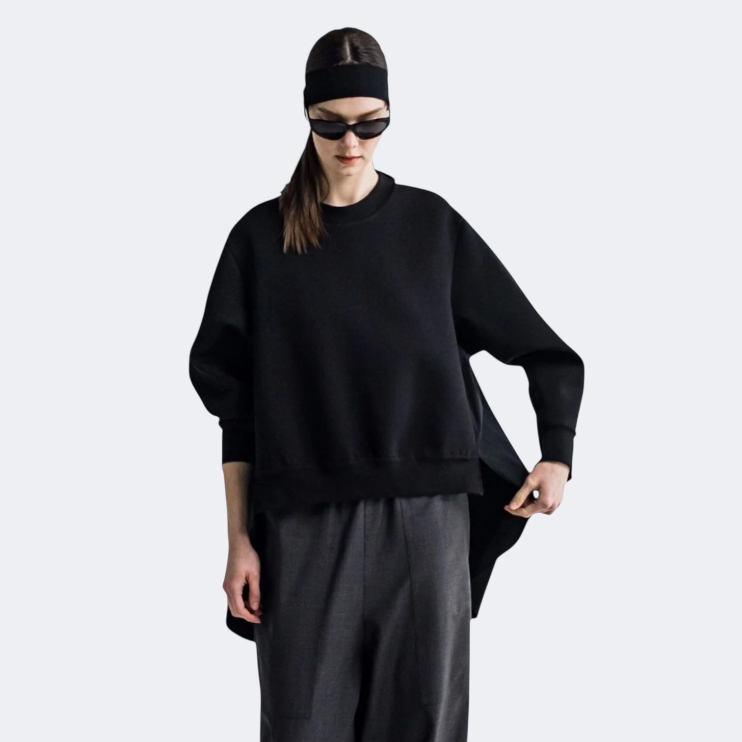 Sweat Panel Shirt / スウェットシャツ / ブラック / 2025aw new