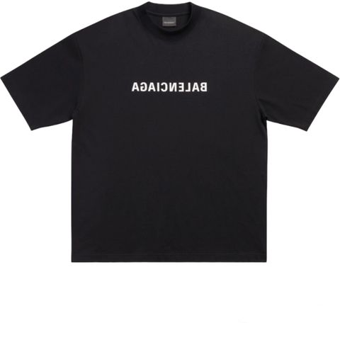 ミラーロゴTシャツ / クルーネックTシャツ / ブラック