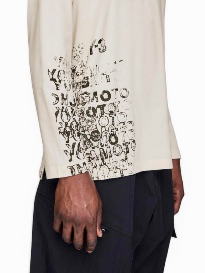 Y-3 PLACED GRAPHIC SHY-3 GFX LONG SLEEVE TEE/ Y-3 グラフィック ロングスリーブ ティー/ WHITE/ 2026SS NEW