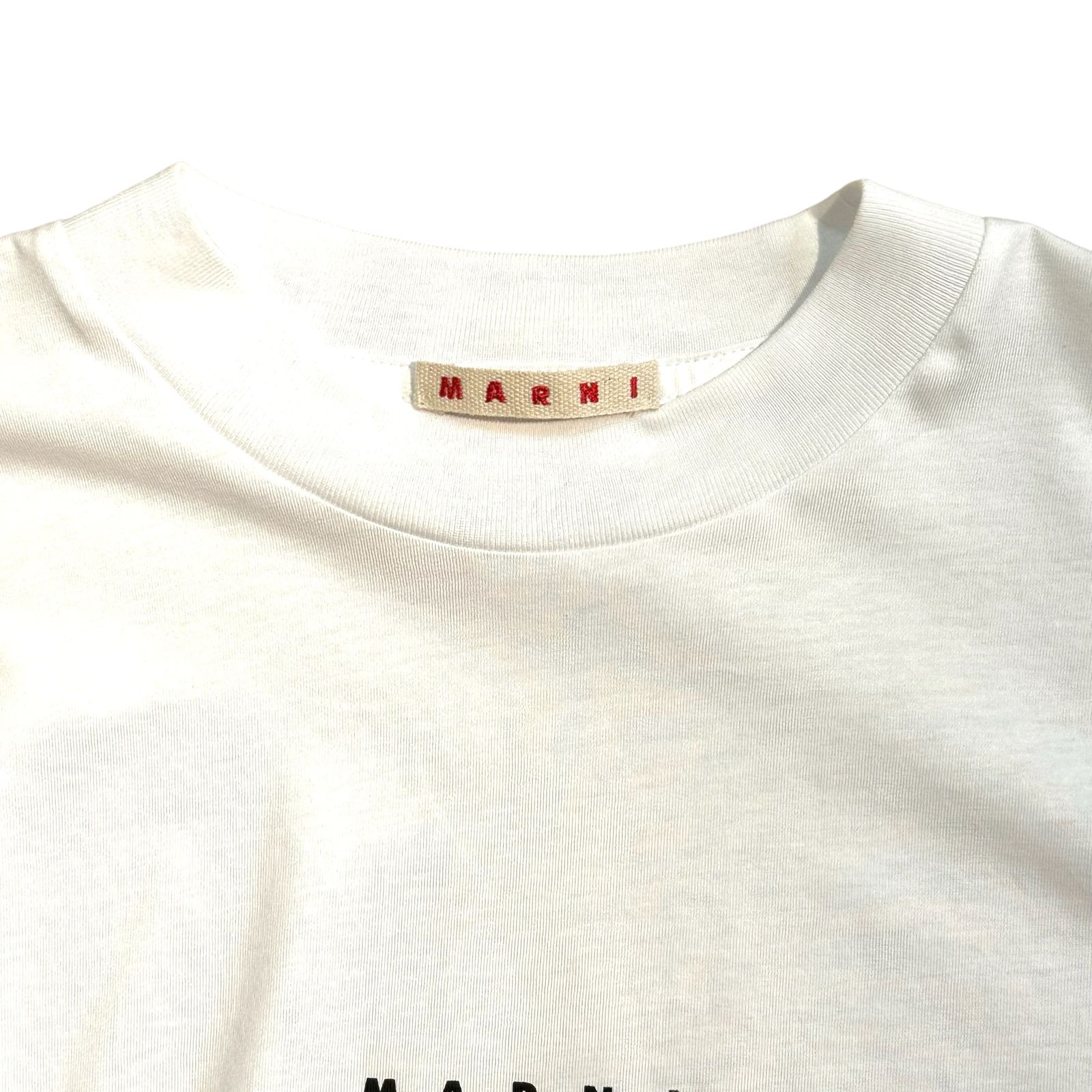 ミニロゴ入り オーガニックコットン製Tシャツ/ホワイト/ユニセックス