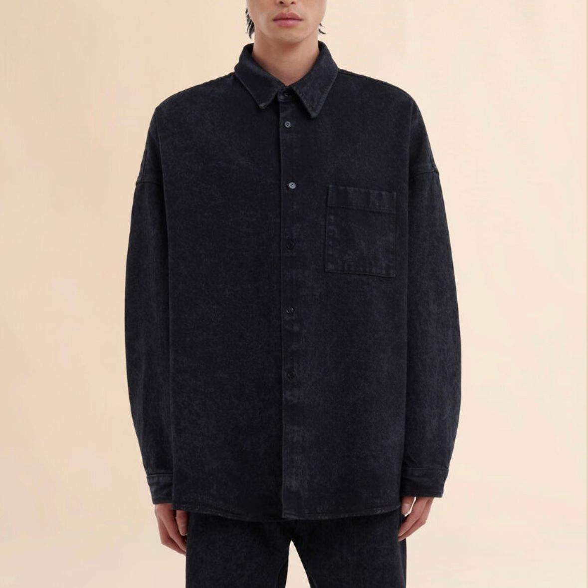 MARNI BLACK DENIM SHIRT/ 2025AW NEW