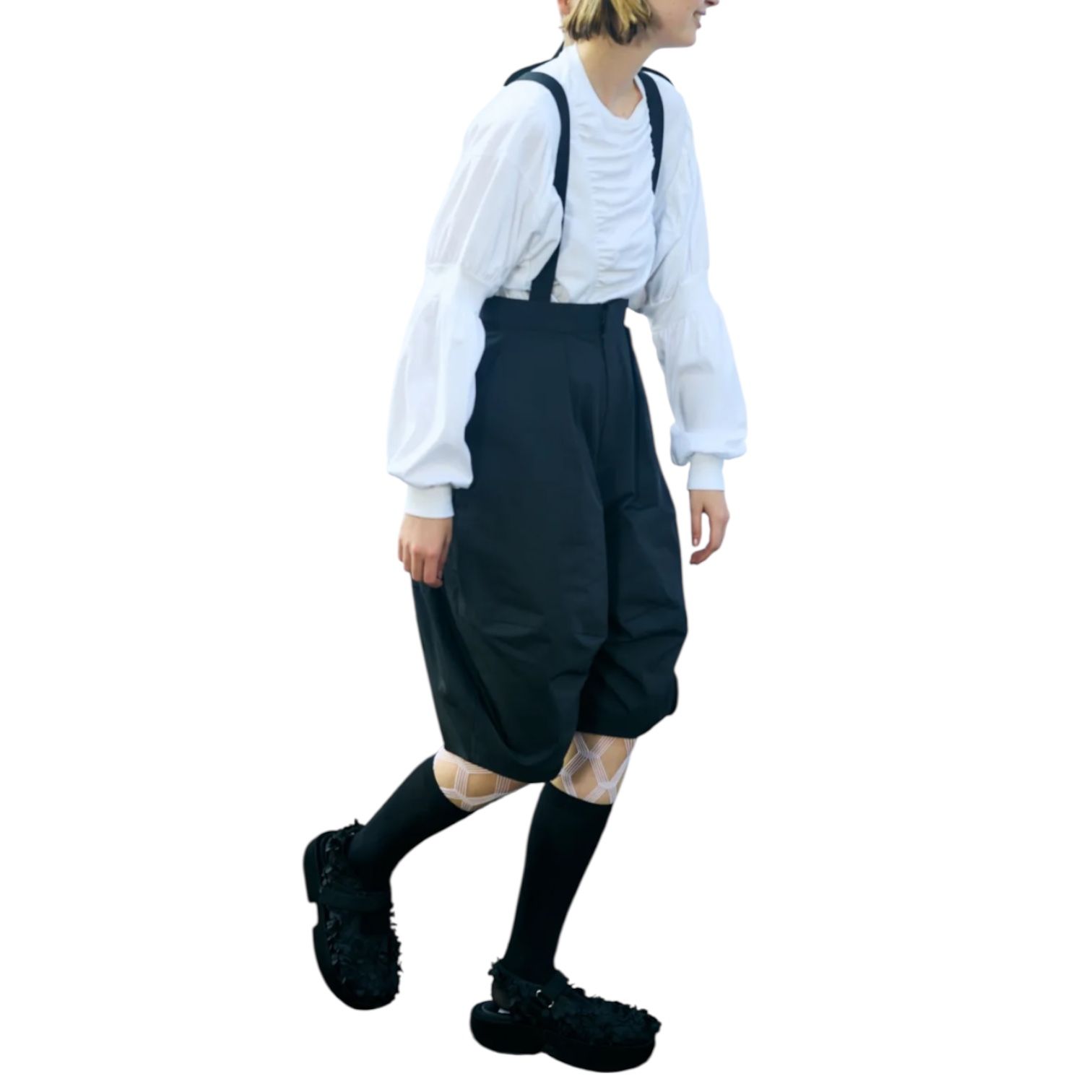 ENFOLD - BERMUDA OVERALLS / バルーンシルエット サロペット