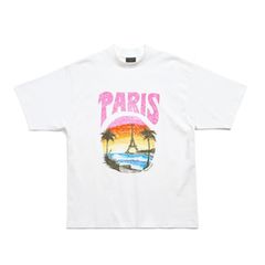 PARIS TROPICAL Tシャツ / ホワイト / ユニセックス