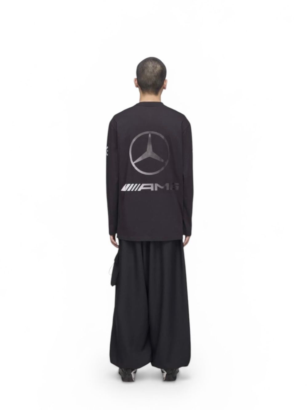 Y-3 MERCEDES-AMG PETRONAS FORMULA 1 TEAM CHAOS LOGO LONG SLEEVE TEE/ ロングスリーブ ティー/ BLACK/ 2026SS NEW
