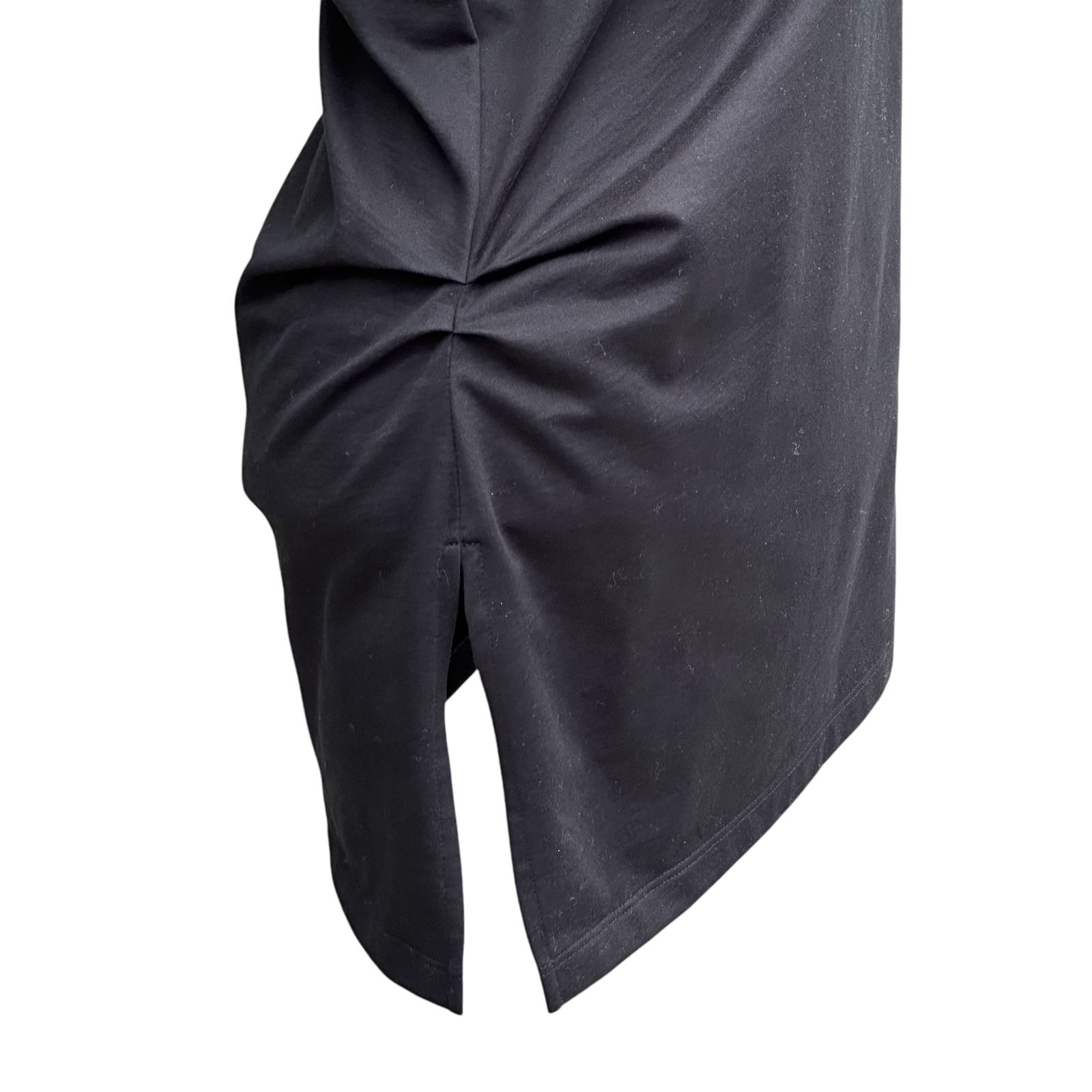 Organic cotton cross jersey tuck sleeveless top / オーガニックコットン クロスジャージータック ノースリーブトップ / ブラック / 2025SS new