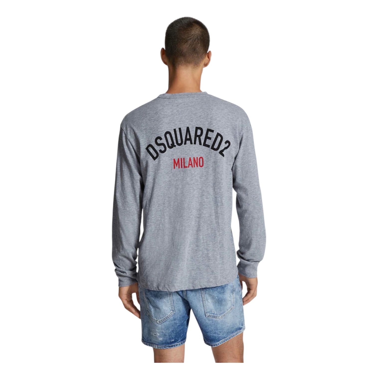 Wash Loose Fit D2 Milano Long Sleeve T-Shirt / スウェットシャツ / グレー / 2025SS NEW