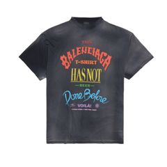 Not Been Done Tシャツ オーバーサイズ / ヴィンテージジャージー / ブラック / 24AW NEW