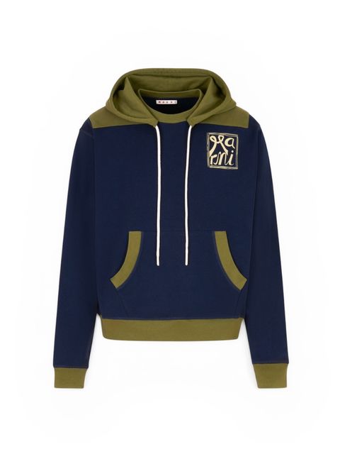 コントラストアクセント ディープブルー/ フーディー/ 2026SS NEW