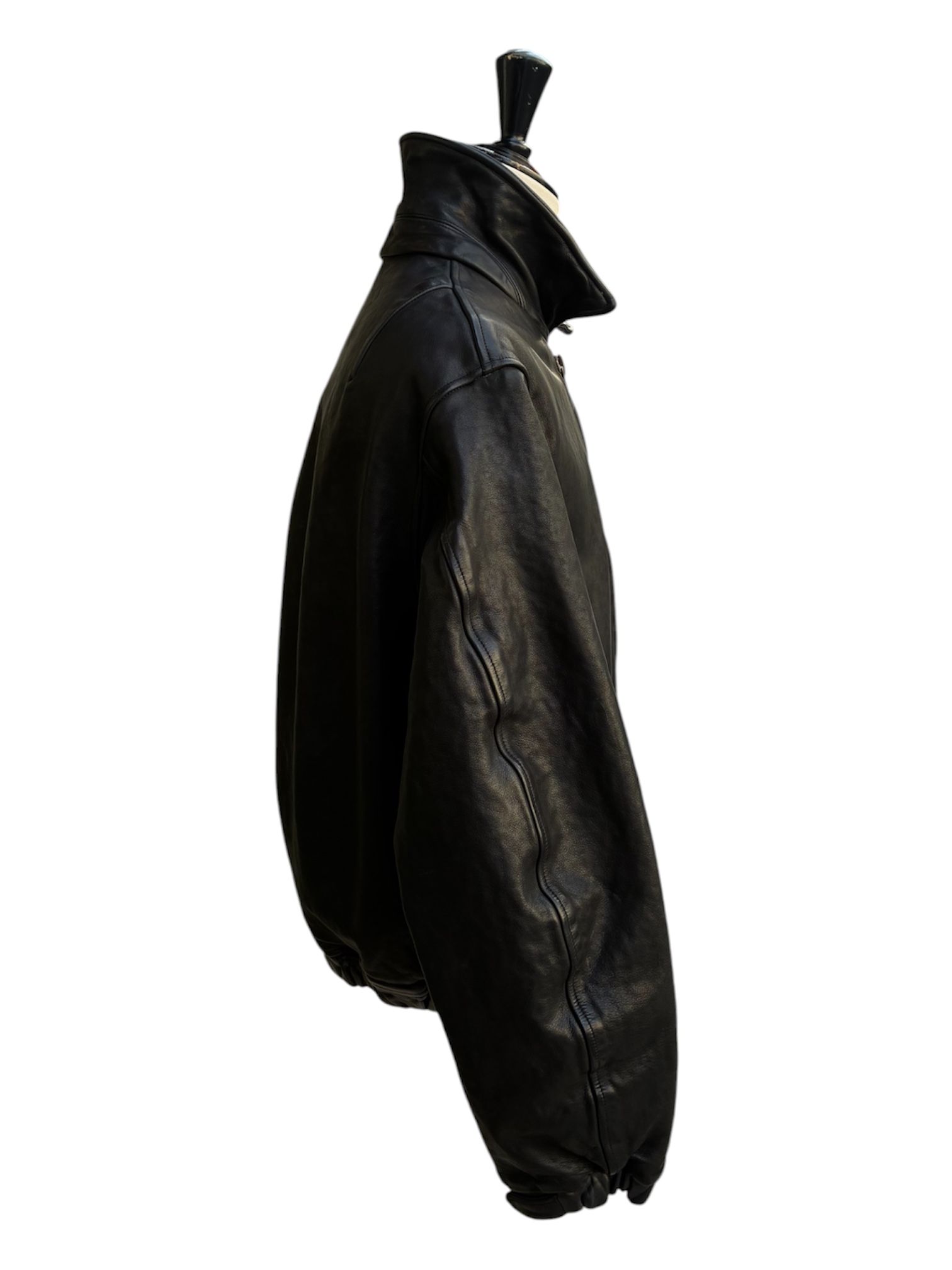 Garment dyed cow leather blouson / 2026AW / NEW