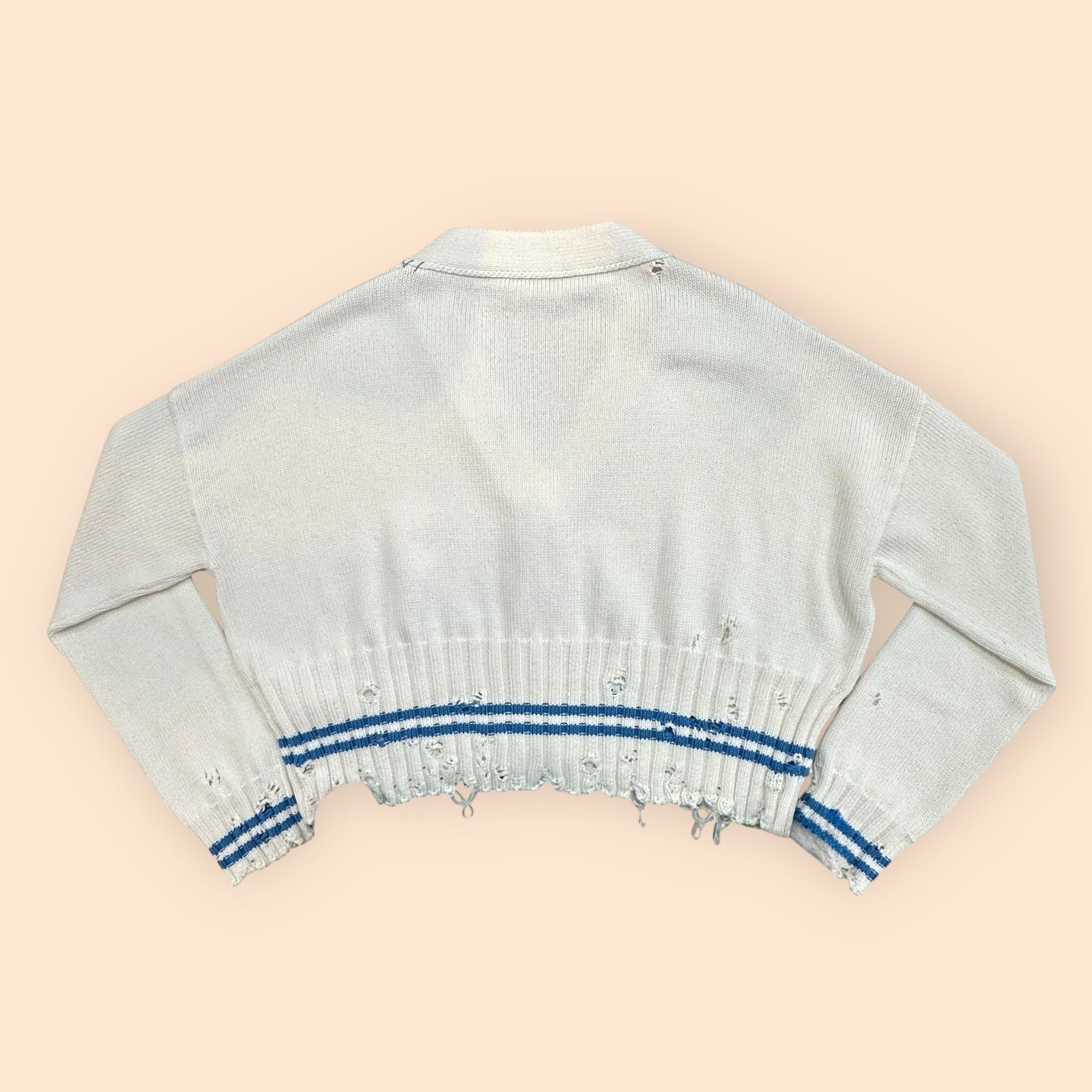 ディシェベルト調 コットン製 カーディガン / ホワイト / 25aw new