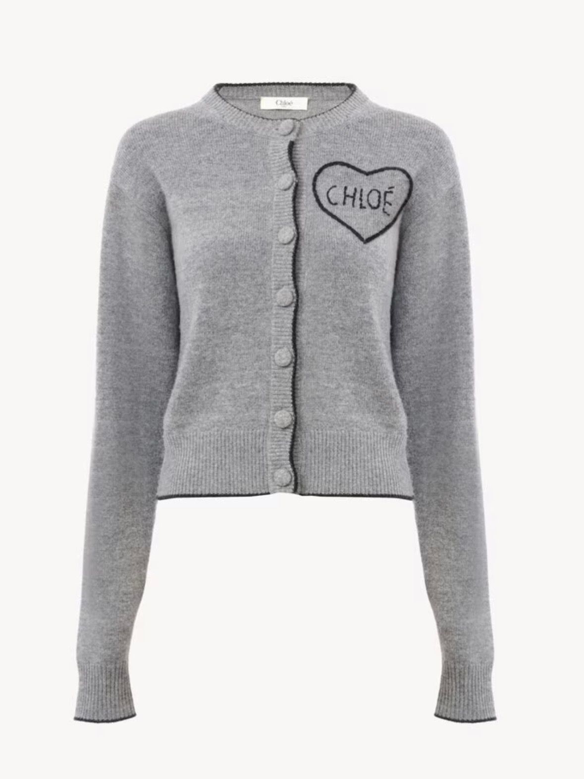 ウール＆カシミアニット製フィットロゴ カーディガン / ウィメンズ / ウェア / グレー / 2026SS NEW