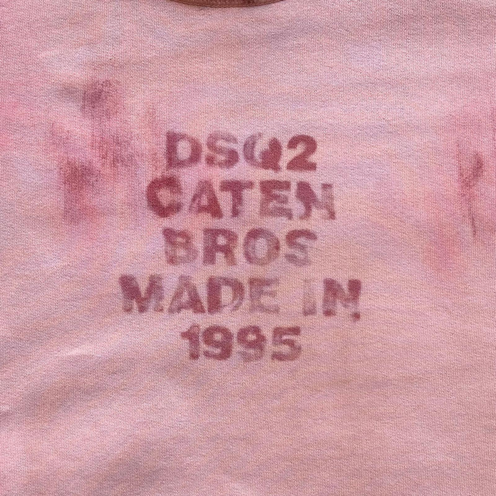 DSQ2 CATEN BROS Relax Fit Crewneck Sweatshirt / スウェットシャツ / ピンク / 24AW NEW