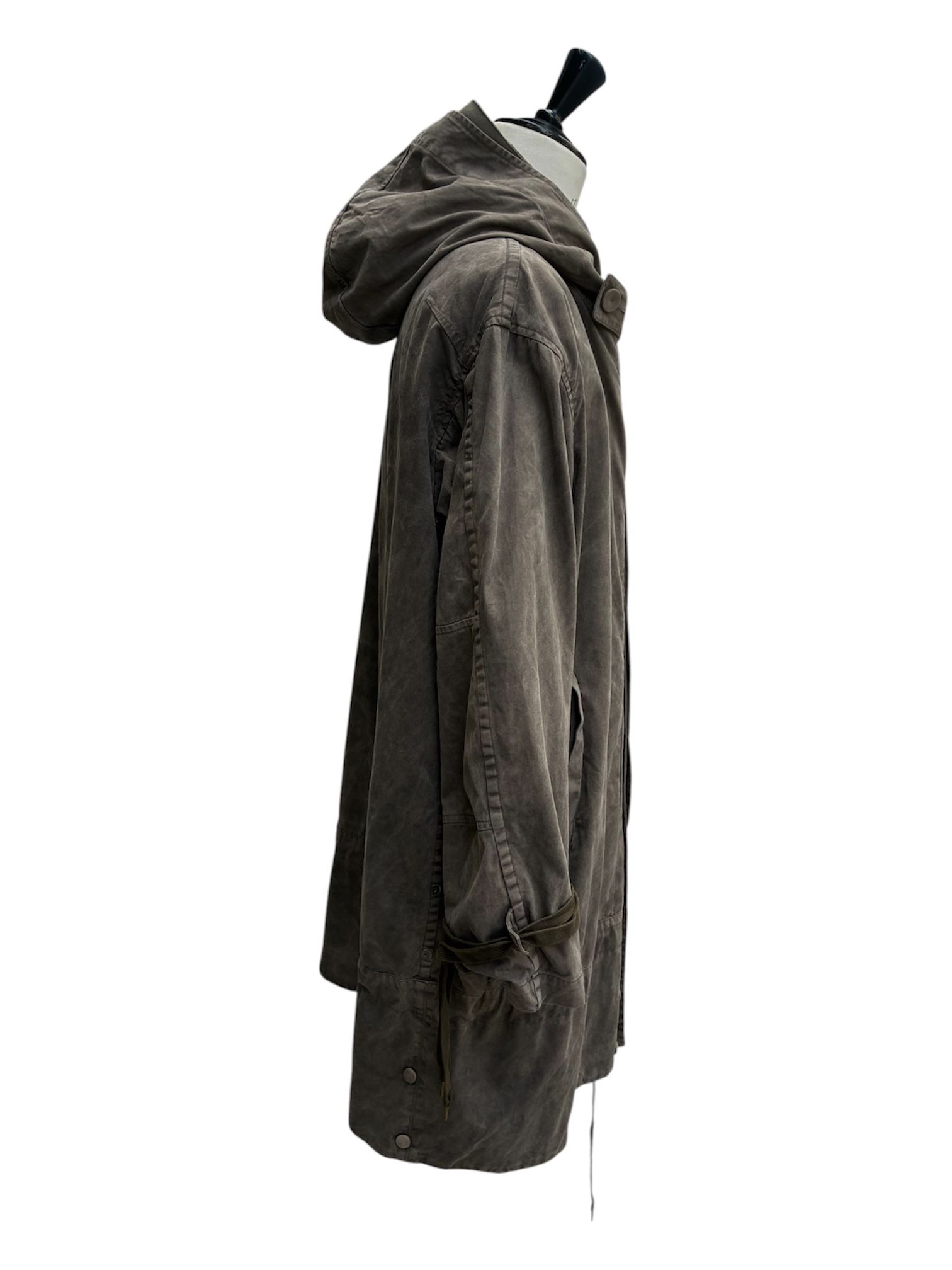 Garment dyed hoodie coat with melton liner / 2026AW /NEW