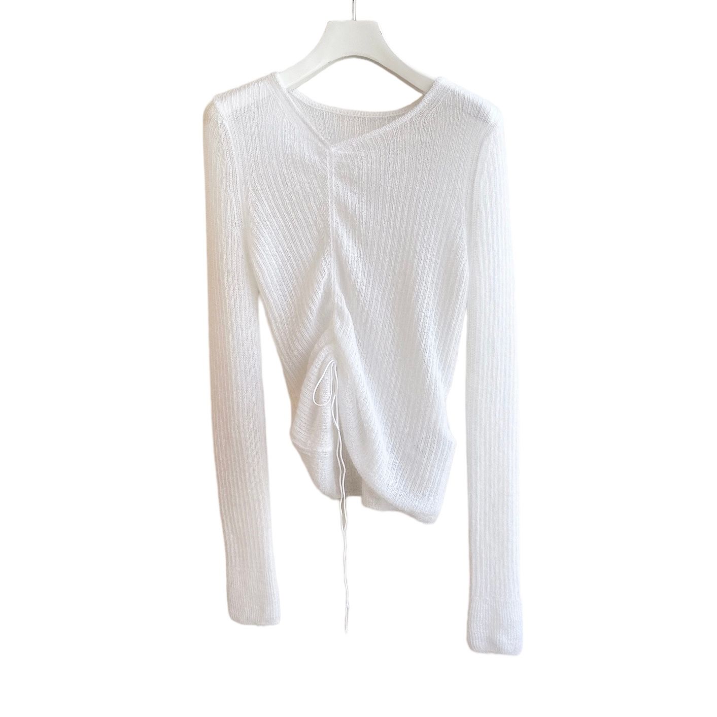 Rib knit tops / ニット / セーター / リブニット / ホワイト