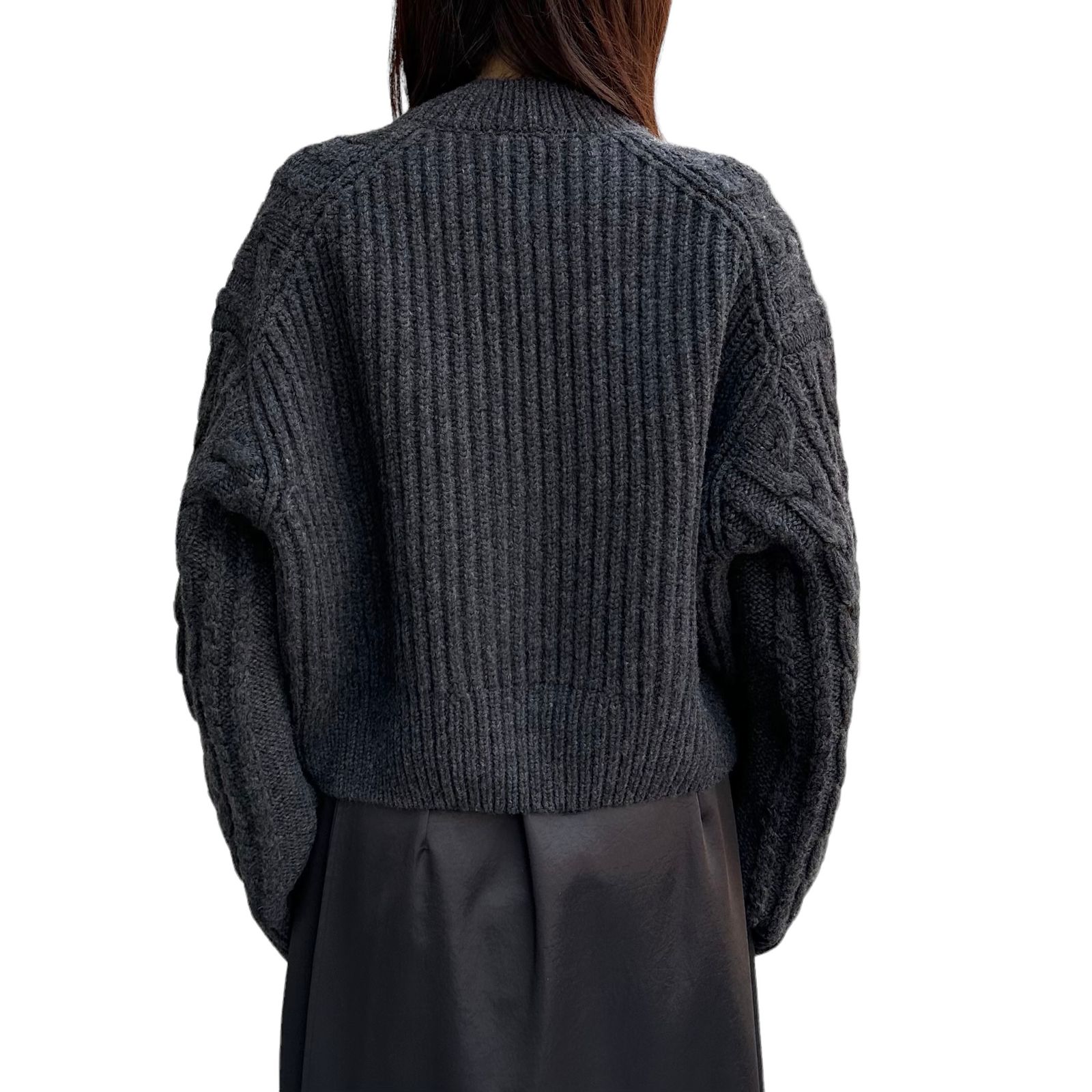 VIBEKE JUMPER ヴィベケ・ジャンパー / セーター / チャコールグレー / 24AW NEW