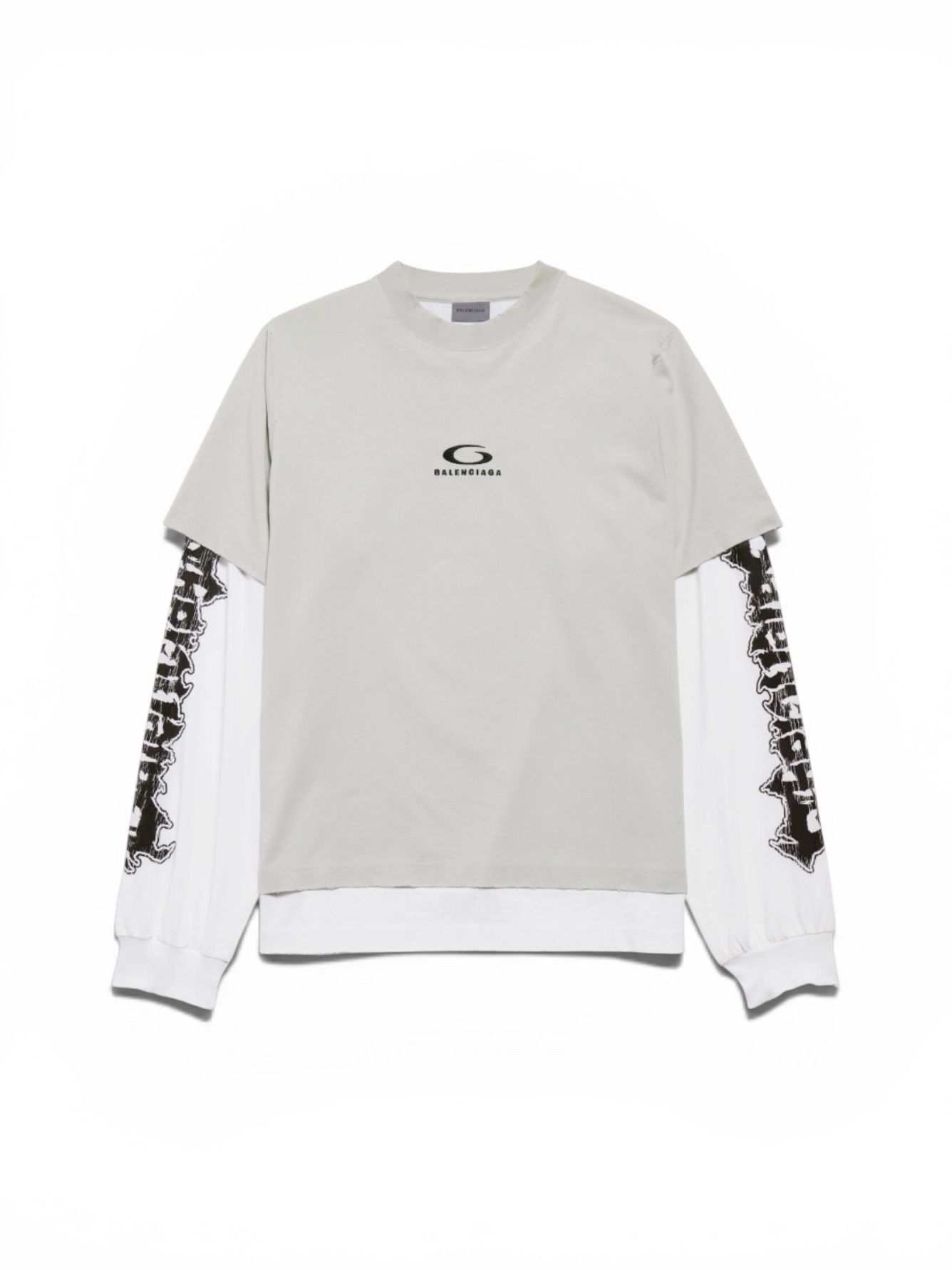 ハイブリッド ダブルtシャツ/ メンズ/ ウェア/ Tシャツ/ ライトグレー/ホワイト/ 2026SS NEW