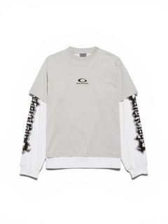 ハイブリッド ダブルtシャツ/ メンズ/ ウェア/ Tシャツ/ ライトグレー/ホワイト/ 2026SS NEW